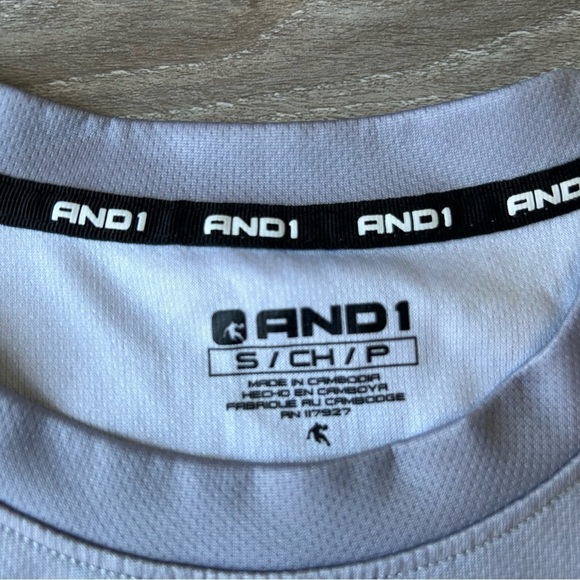 AND1 Mesh Ombre Crew Neck Short Sleeve Shirt - Picture 6 of 15